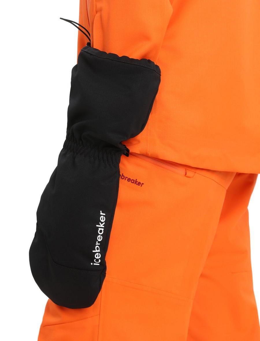 Black / Enamel Icebreaker Unisex MerinoLoft™ Mittens Women's Gloves | AU 1493TCEV